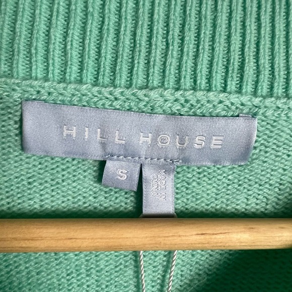 Hill House The Cropped Silvie Merino Wool Sweater in Ocean Wave Size S - Picture 11 of 12